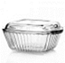 Посуда для СВЧ форма квадратная с крышкой 1 л (204*160 мм)