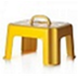 Табурет-подставка детский с ручкой (желтый)
